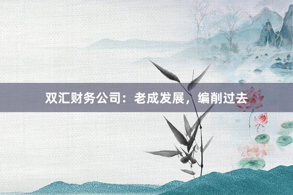 双汇财务公司：老成发展，编削过去